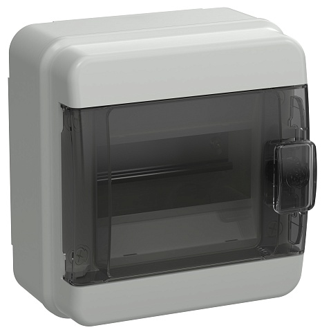 IEK TEKFOR Корпус пласт. КМПн-6 IP65 черн. прозр. дверь