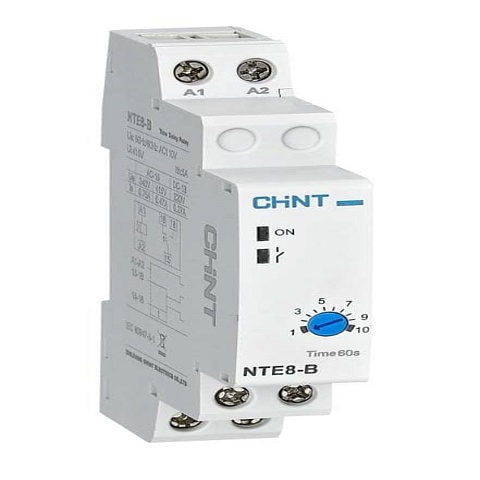 CHINT Реле времени NTE8-120B (задержка времени включения)  12-120с, 1НО, AC230В (R)