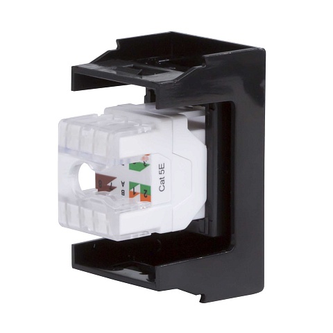 DKC Розетка RJ-45 кат.5E,Viva,1 мод.,черн