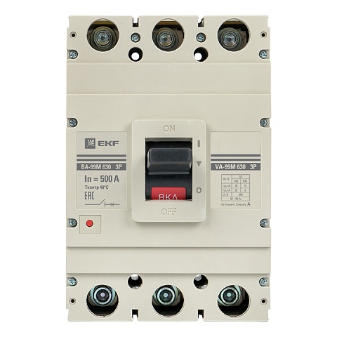 EKF PROxima Автоматический выключатель ВА-99М 630/500А 3P 50кА