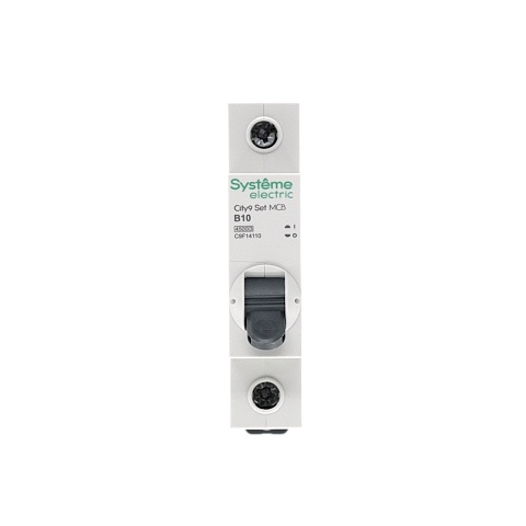 Systeme Electric City9 Set Автоматический выключатель (АВ) B 10А 1P 4.5kA 230В