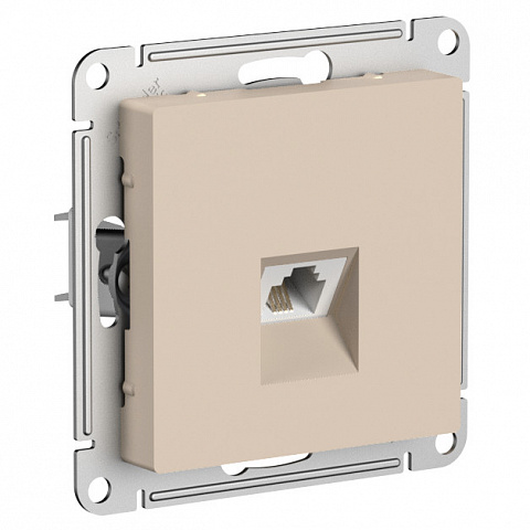 Systeme Electric AtlasDesign Песочный Розетка телефонная RJ11, механизм