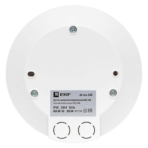 EKF PROxima ИК датчик движения потолочный 800Вт 360гр. до 6м IP20 MS-24B