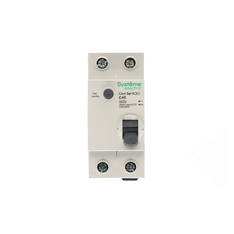 Systeme Electric City9 Set Авт. выкл. диф. тока (АВДТ) 1P+N С 40А 6kA 30мА Тип-AС 230В