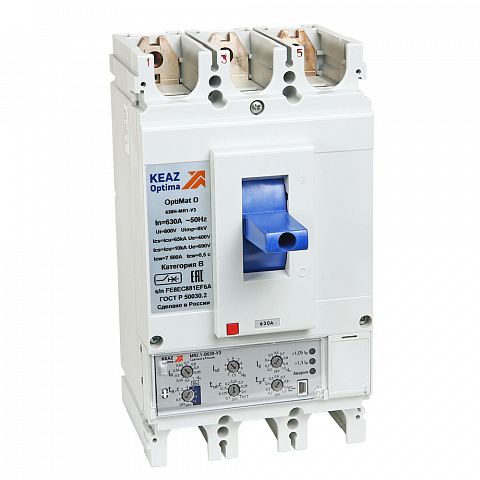 КЭАЗ Выключатель автоматический OptiMat D630H-MR2.1-ОМ4-РЕГ