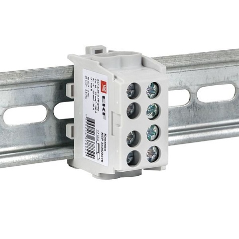 EKF PROxima Клемма распределительная КСР с двойным винтом 2x25/2x16 серая