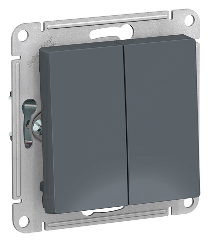 Systeme Electric AtlasDesign Грифель Переключатель 2-клавишный сх.6, 10АХ, механизм