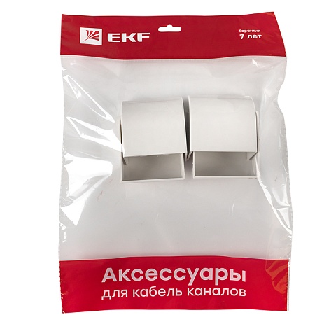 EKF PROxima Заглушка (60х40) (4 шт) Plast Белый