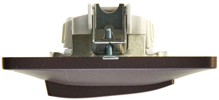 Systeme Electric Glossa Антрацит Выключатель 1-клавишный, сх.1, 10АХ (в сборе)