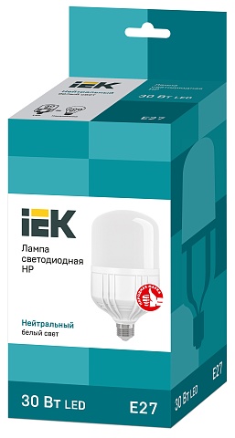 IEK Лампа светодиодная HP 30Вт 230В 4000К E27