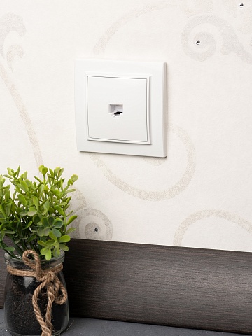 EKF Basic Минск Белый Розетка RJ-45, СП