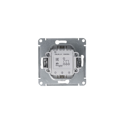 Systeme Electric Glossa Платина Выключатель 3-клавишный, сх.3, 10AX
