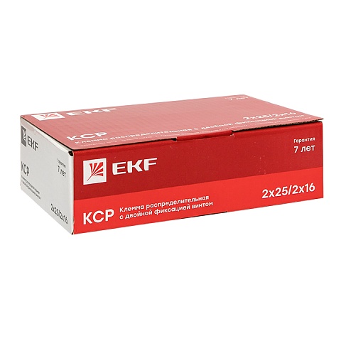 EKF PROxima Клемма распределительная КСР с двойным винтом 2x25/2x16 синяя