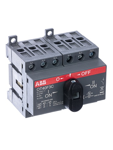 ABB OT40F3С Выключатель-разъединитель реверсивный 3Р 40А с ручкой управления