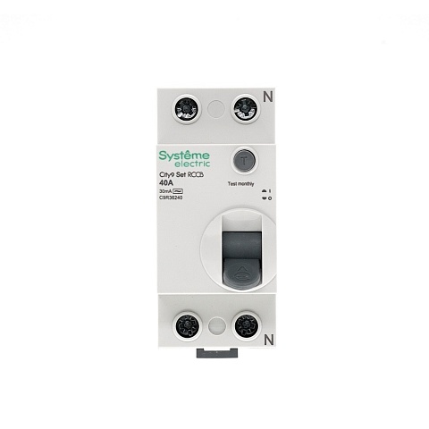 Systeme Electric City9 Set Выключатель дифференциального тока (ВДТ) 40А 2P 300мА Тип-AC 230В