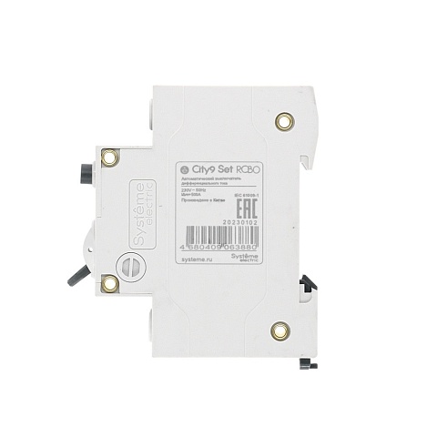 Systeme Electric City9 Set Авт. выкл. диф. тока (АВДТ) 1P+N С 25А 4.5kA 30мА Тип-A 230В