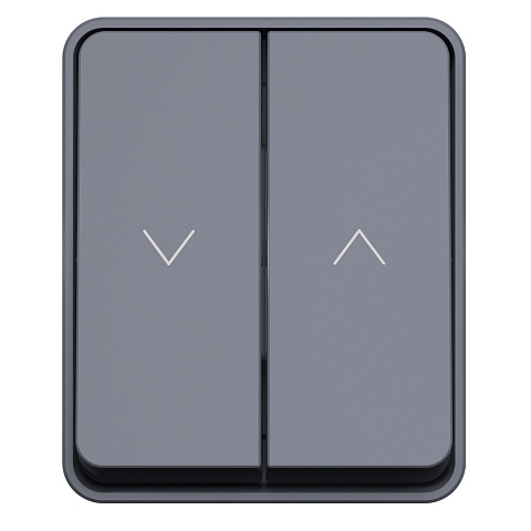 Systeme Electric AtlasDesign Profi54 Антрацит Выключатель 2-клавишный для жалюзи, 2хсх.4