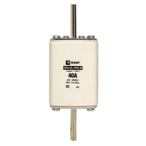 EKF PROxima Плавкая вставка ППН-35 250/ 40А габарит 1