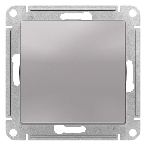 Systeme Electric AtlasDesign Алюминий Выключатель 1-клавишный 2-полюсный, 10А, механизм