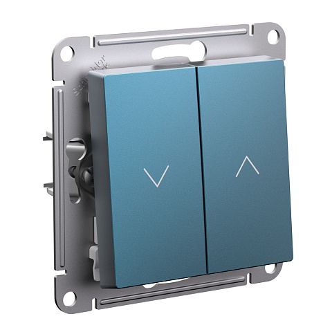 Systeme Electric AtlasDesign Изумруд Выключатель 2-клавишный жалюзи, 10А, механизм