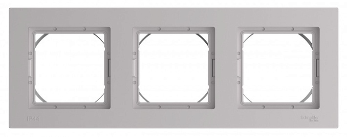 Systeme Electric AtlasDesign Aqua Алюминий Рамка 3-ая, универсальная