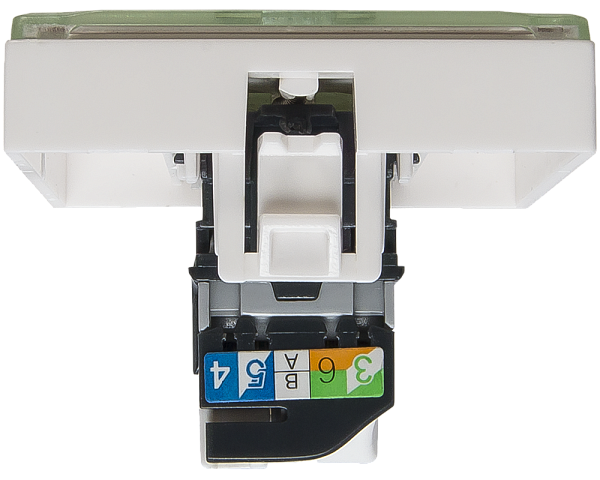 SPL Розетка информационная UTP 1хRJ45 45х45 cat5е