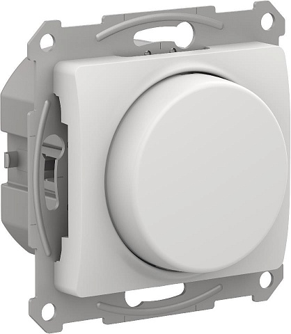 Systeme Electric Glossa Белый Светорегулятор (диммер) повор-нажим, LED, RC, 400Вт, мех.