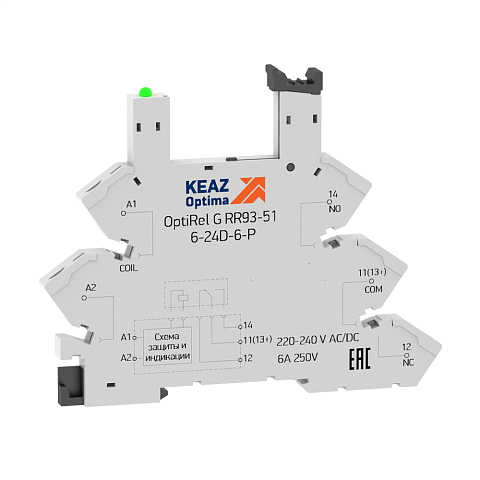 КЭАЗ Розетка для реле OptiRel G RR93-01-12-24U-6-V
