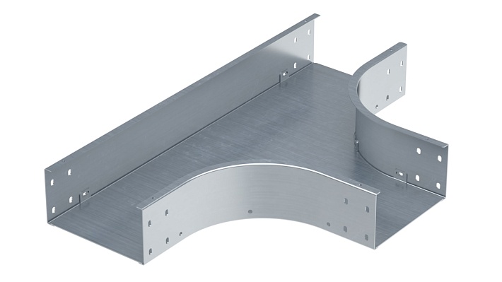 DKC Ответвитель Т-образный 50х500, 1,2 мм, в комплекте с крепежными элементами и соединительными пластинами, необходимыми для монтажа