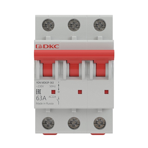 DKC YON pro Выключатель нагрузки модульный MD63P 3P 63А