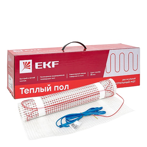 EKF PROxima Мат нагревательный двухжильный "Уют" 3 кв. м. 450 Вт