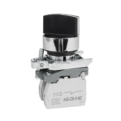 КЭАЗ Переключатель OptiSignal D22 C4-S-53 3 положения с возвр металл 2НО XB4BD53