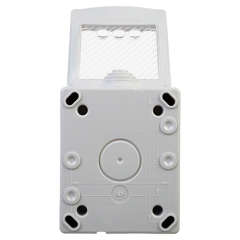 DKC Коробка для настенного монтажа "Avanti", IP55, серая, 2 модуля