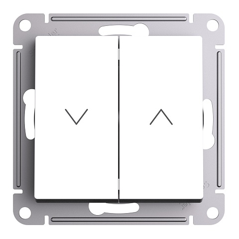 Systeme Electric AtlasDesign Лотос Выключатель 2-клавишный жалюзи, 10А, механизм
