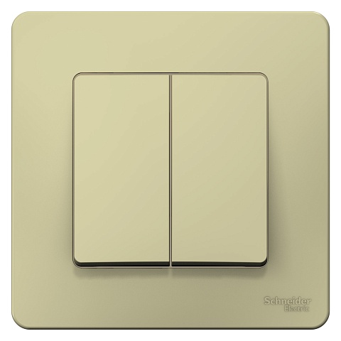 Systeme Electric Blanca внутр Беж Переключатель 2-клавишный (cх.6+6), 10А, 250B