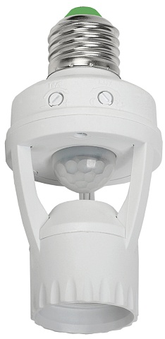 IEK Датчик движения ДД 045 белый E27 60Вт 360гр 6м IP20