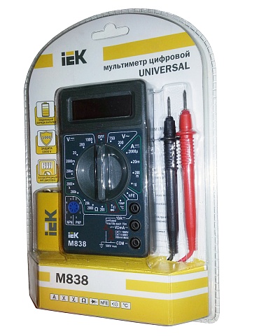 IEK Мультиметр цифровой Universal M838