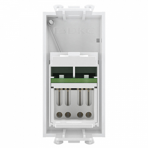 DKC Компьютерная розетка RJ-45 модульная, кат.6, "Avanti", "Белое облако", 1 модуль