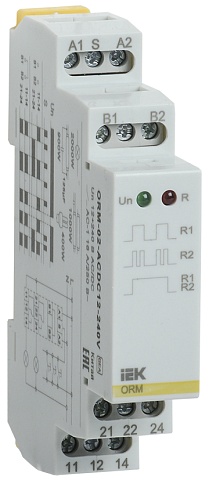 IEK ONI Импульсное реле ORM 2 контакта 12-240 В AC/DC