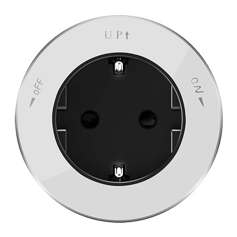 Systeme Electric MultiTrack Розетка 2К+З круглая 16А/250В Белый
