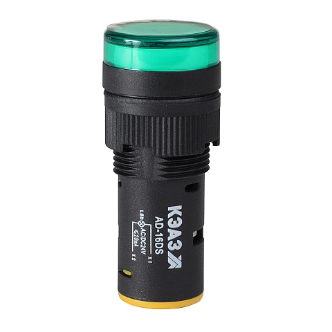 КЭАЗ Лампа AD16DS(LED) матрица D16мм зеленый 110В AC/DC