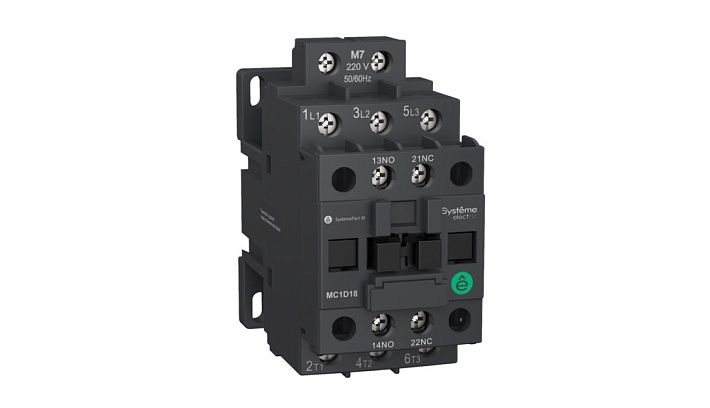 Systeme Electric Контактор MC1D 3P 9A НО+НЗ 220V 50/60ГЦ