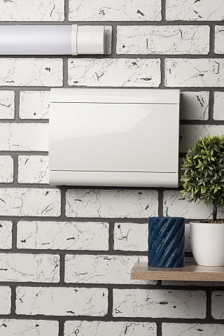 EKF PROxima Щит распределительный ЩРН-П-12 "SlimBox" белая дверца IP41