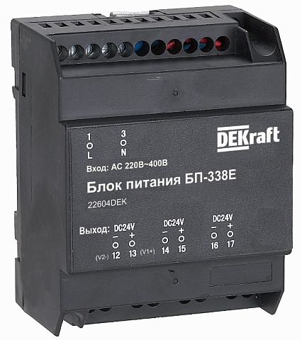 Dekraft Блок питания, Uвх 220В АС, Uвых 24В DC, 7 Вт