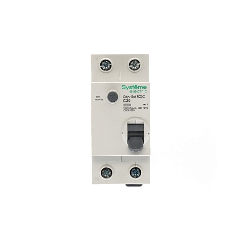 Systeme Electric City9 Set Авт. выкл. диф. тока (АВДТ) 1P+N С 20А 6kA 10мА Тип-A 230В