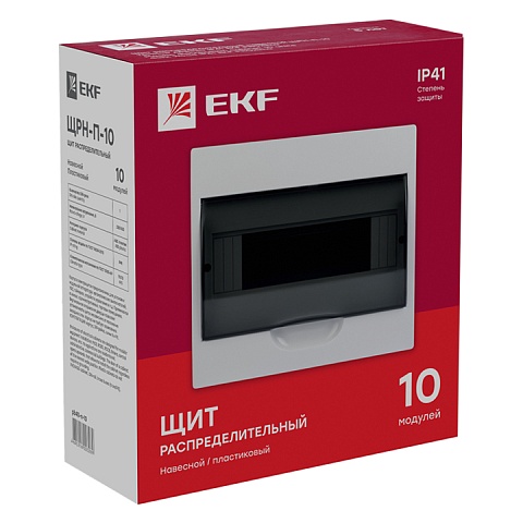 EKF PROxima Щит распред. навесной ЩРН-П-10 IP41