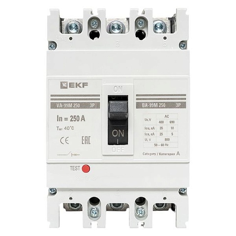 EKF PROxima Автоматический выключатель ВА-99М 250/250А 3P 35кА