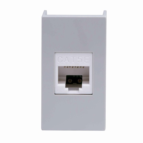 DKC Розетка RJ-45 кат.5E,Viva,1 мод.,сер