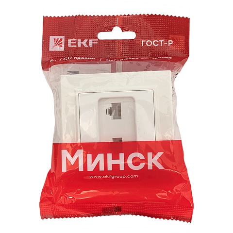 EKF Basic Минск Белый RJ-45 2-ая, СП