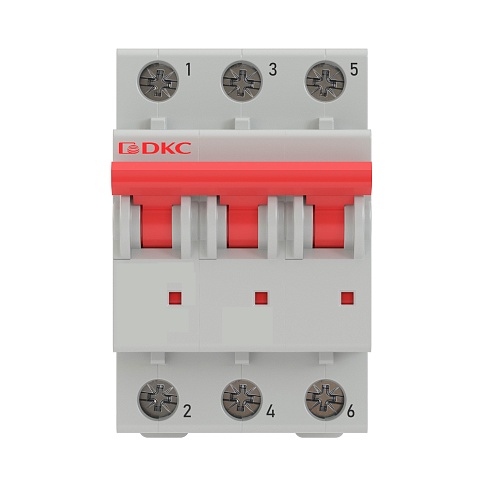 DKC YON pro Автоматический выключатель модульный MD63 3P 6А C 10kA
